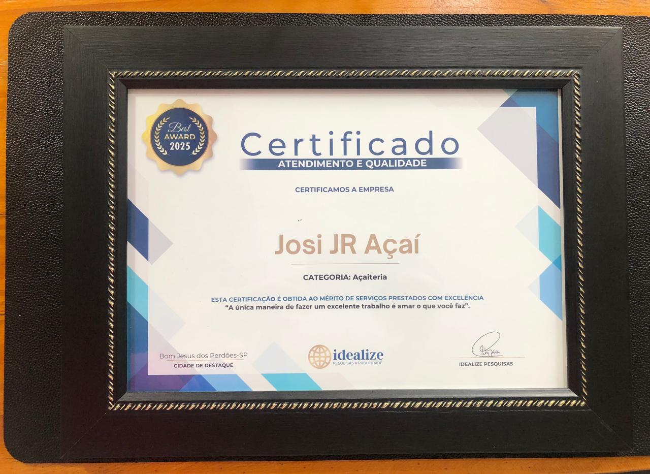 Certificado Best Award 2025